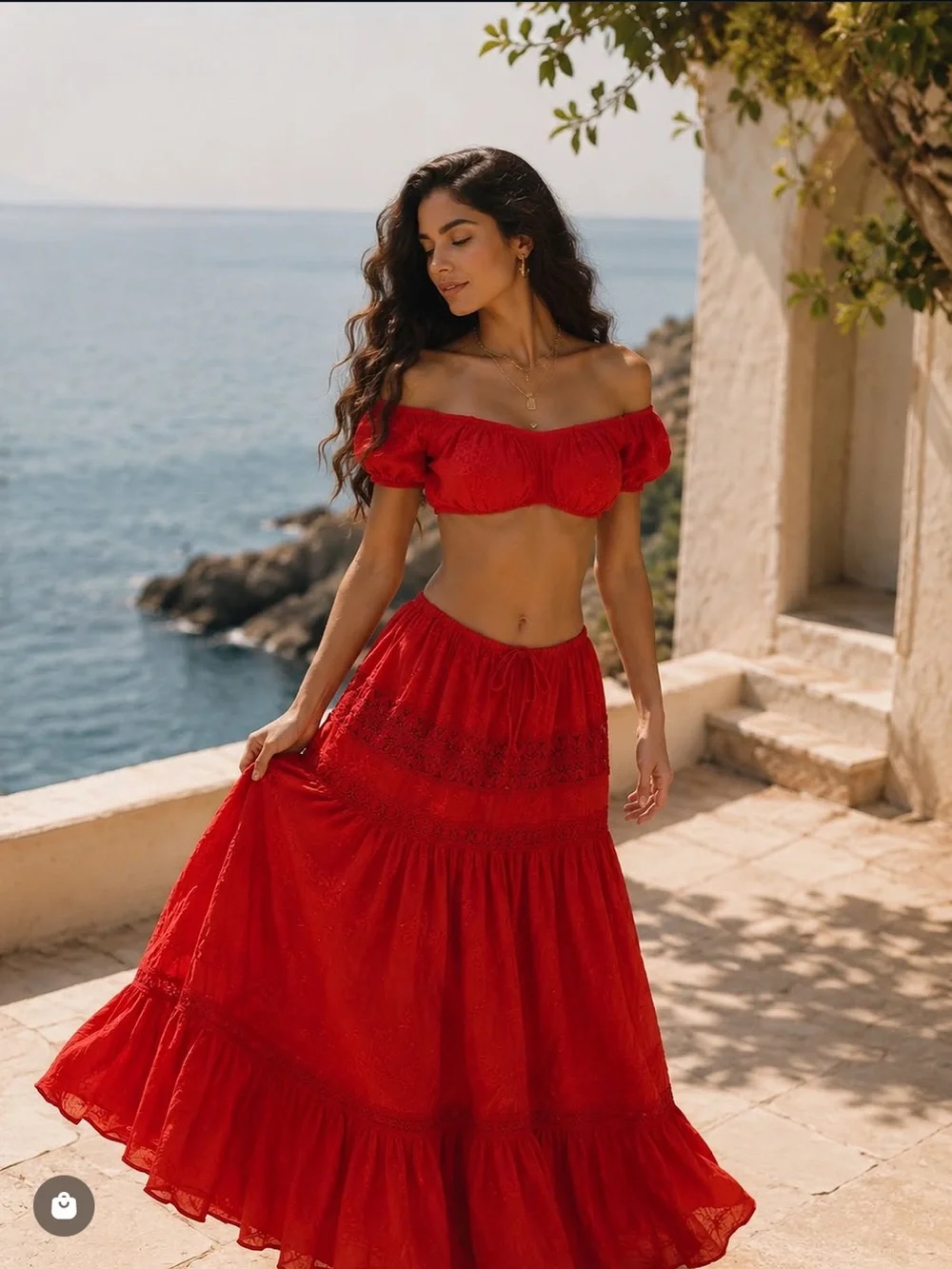 Adeirlina Vesper Red Matching Set